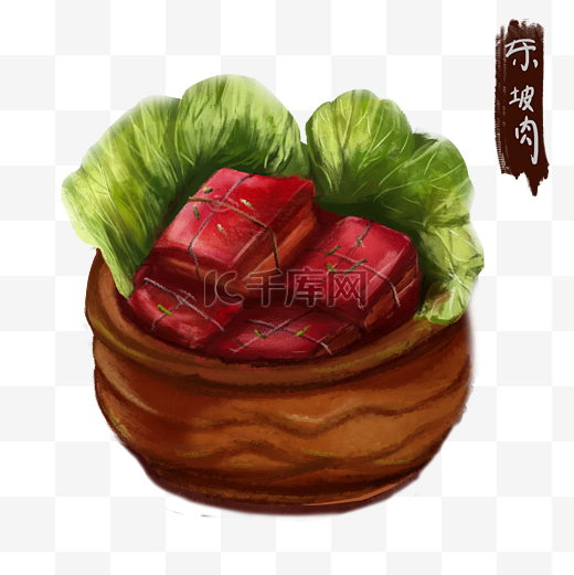 中华美食东坡肉图片