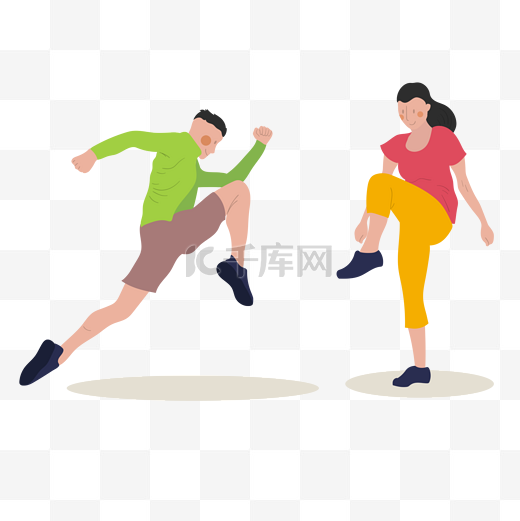 运动健身起跑图片