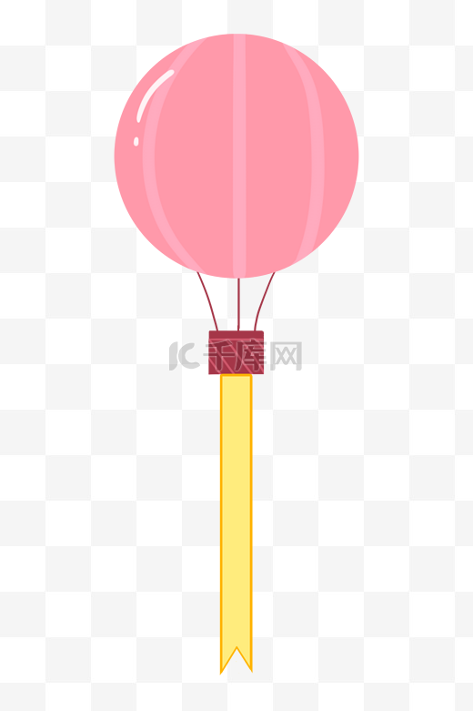 儿童节热气球插画图片