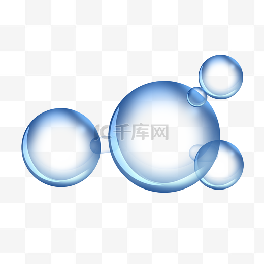 水泡水分子图片
