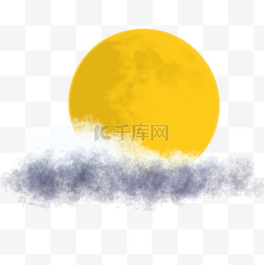 中秋节云遮月图片