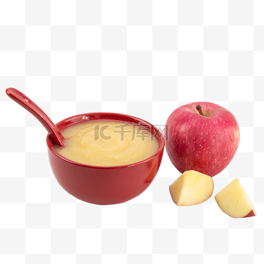 红苹果宝宝辅食苹果果泥图片