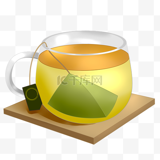 茶杯装饰茶杯插画图片