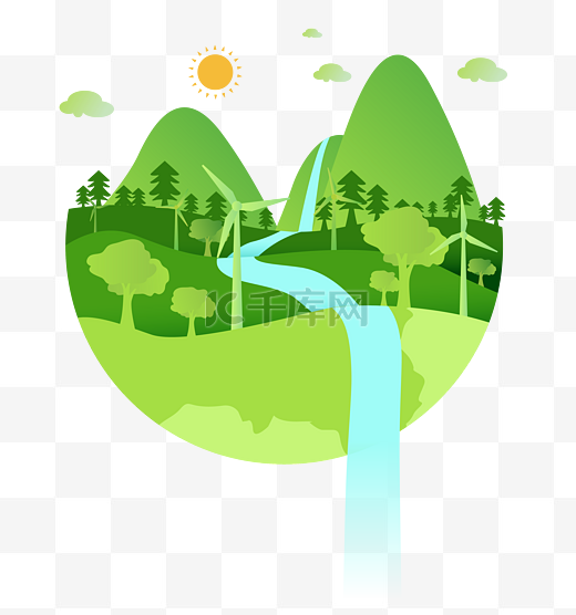 绿色能源环境保护图片
