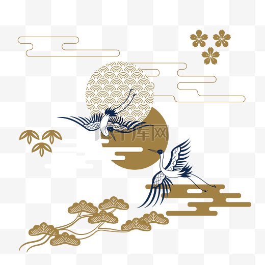日本浮世绘传统纹饰图片