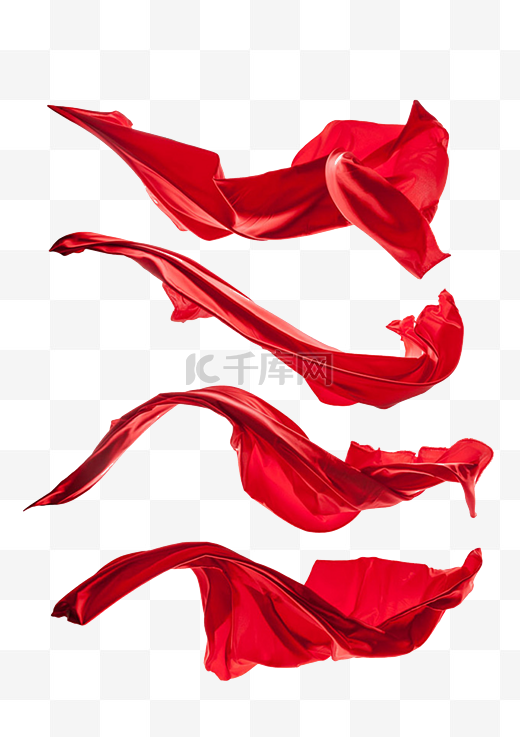红色飘带喜庆背景图片