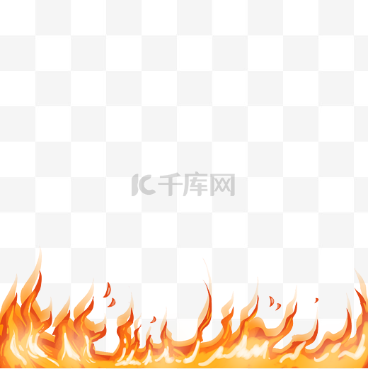 燃烧长条火焰图片