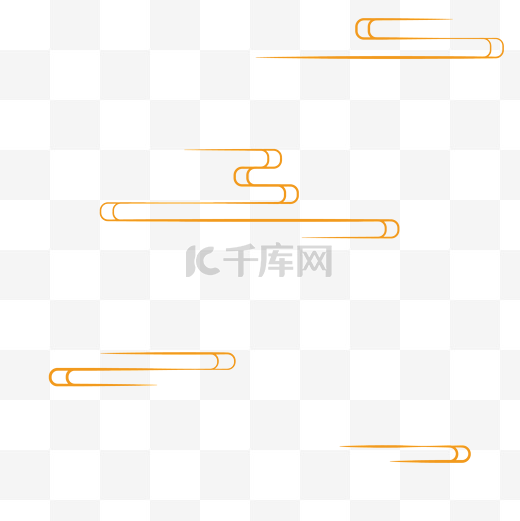 中式古风祥云线条装饰图片