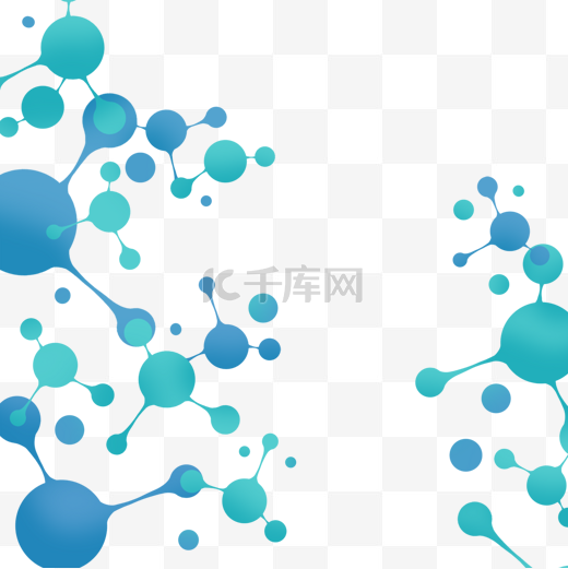 边框商务基因科技抽象蓝色图片