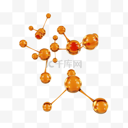 3D立体医疗分子结构图片
