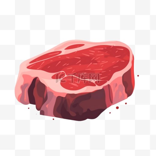 卡通手绘生鲜牛肉牛排图片