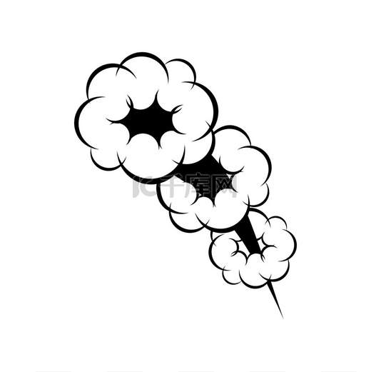 爆发的爆炸孤立了漫画云矢量卡通炸弹爆炸爆炸符号爆炸符号孤立的炸弹爆炸图片
