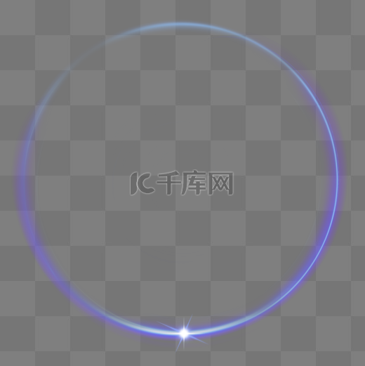 紫色发光光环光圈光效图片