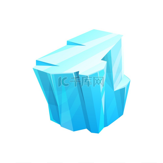 冰山的冰晶冰冻的玻璃或雪冰川矢量孤立的图标冰霜水晶或冷水冰柱块带反射的冰冻蓝色冰石冰晶冰山冰冻玻璃或雪图片