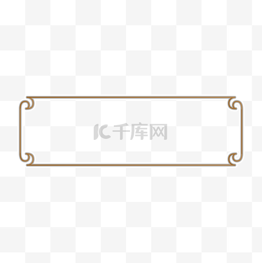 中国风古典简约边框标题框图片