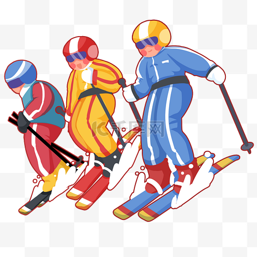 冬奥会冬季竞赛运动高山滑雪图片