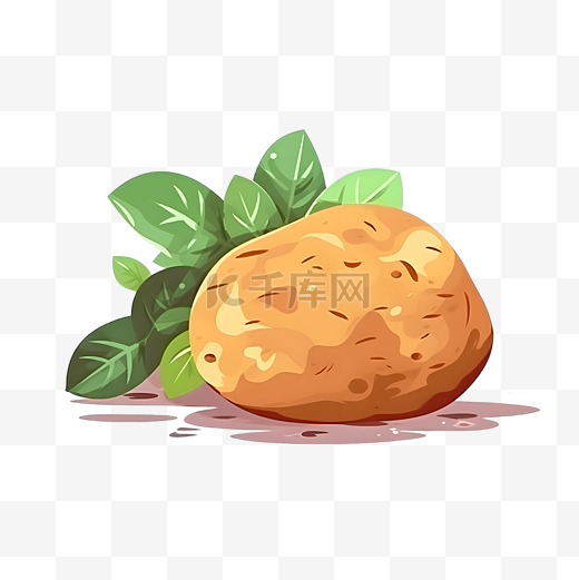 卡通蔬菜土豆马铃薯手绘图片