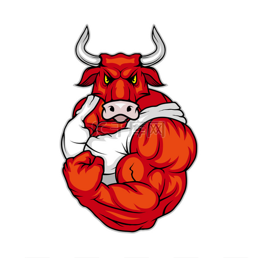 bull logo template图片