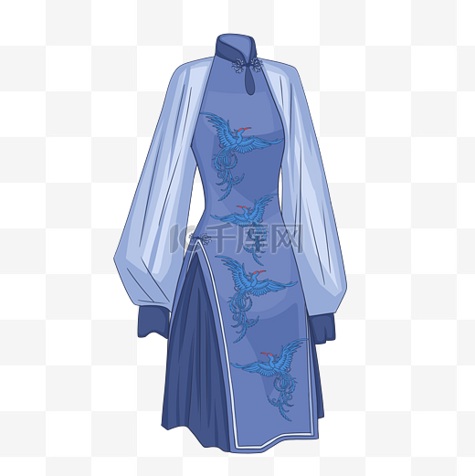 新中式改良旗袍服饰衣服传统图片