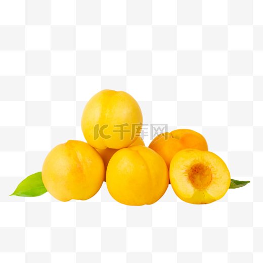 黄桃桃子蜜桃图片