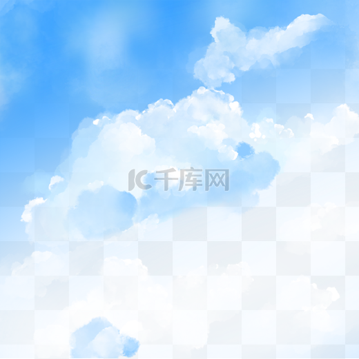 蓝天白云自然风光草地写实图片