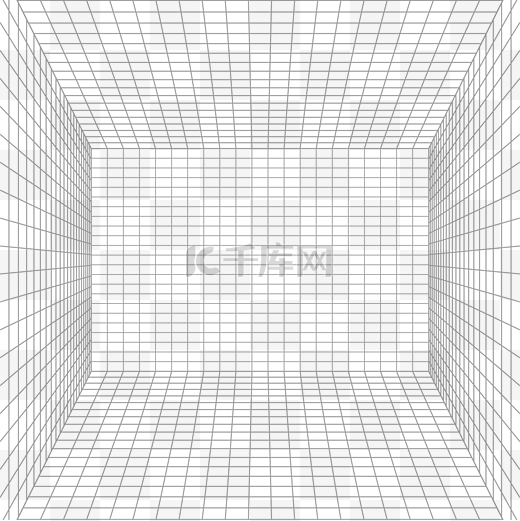 立体空间线条透视网格图片