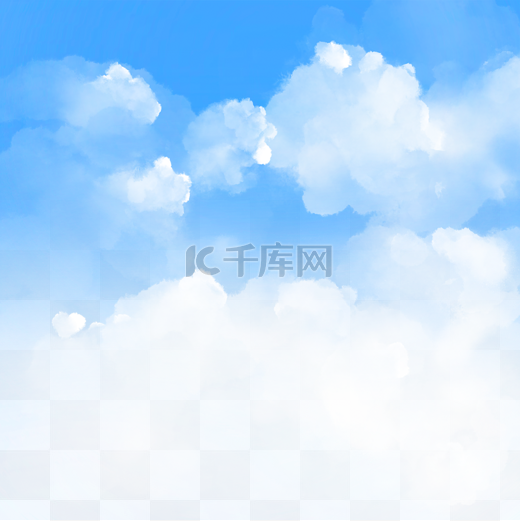 蓝天白云大自然风景写实图片
