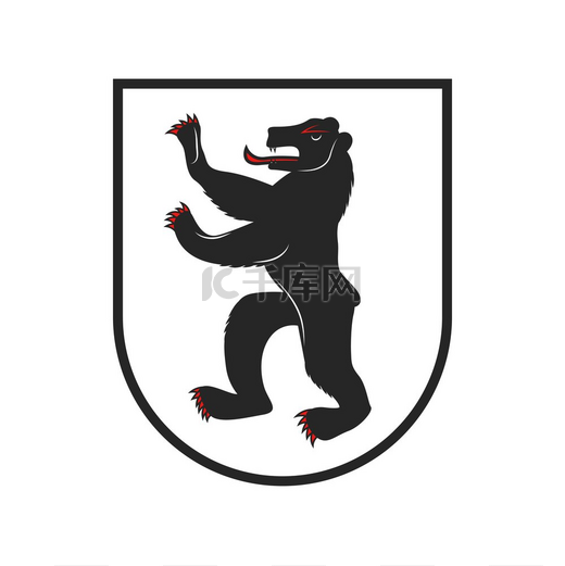 瑞士州，瑞士联邦 Appenzell Innerrhoden 地区标志和徽章，矢量。图片