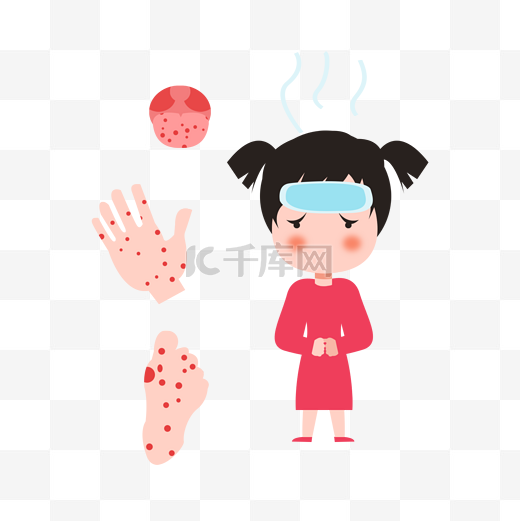 手足口病儿童疾病发烧儿童医疗生病传染病图片