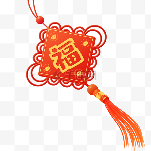 春节立体中国结挂饰图片
