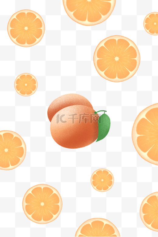 水果西柚底纹图片