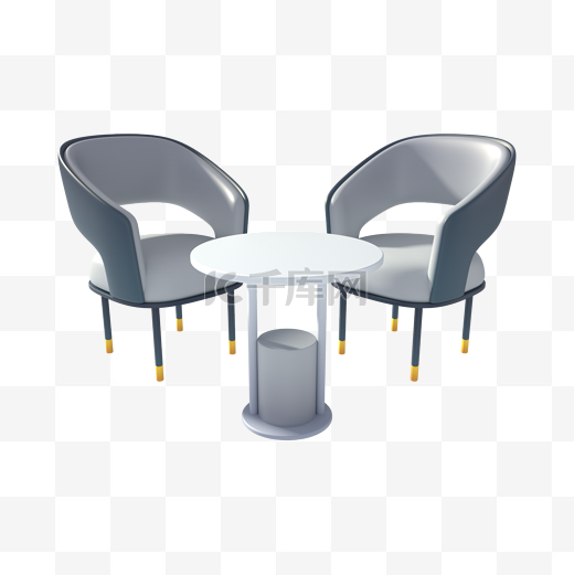 3DC4D立体客厅桌椅家具图片