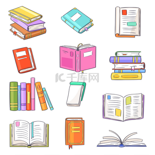 图书载体在图书馆或书店的书架上打开日记故事书和笔记本图片
