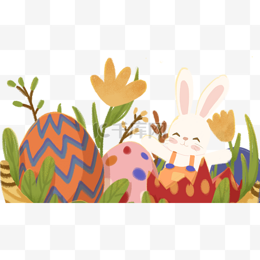 复活节彩蛋复活节小兔子图片