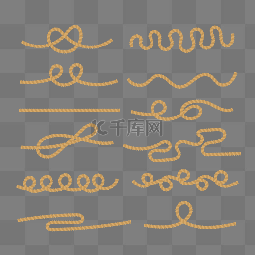 矢量绳子木绳麻绳图片