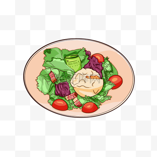 素食主义沙拉素菜食物图片