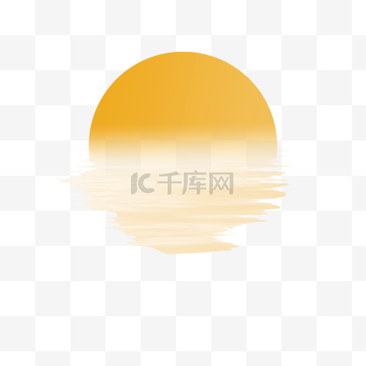 落日余晖水面太阳夕阳图片