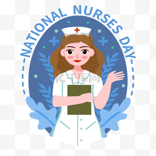 国际护士节长头发的女护士图片