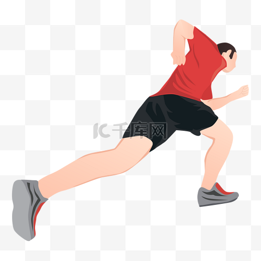 奔跑的运动员人物图片