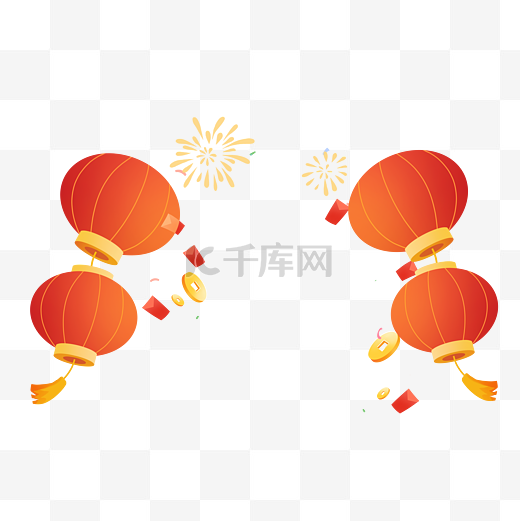 中国风古风新年春节灯笼图片