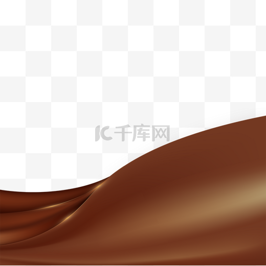巧克力丝滑液体边框图片