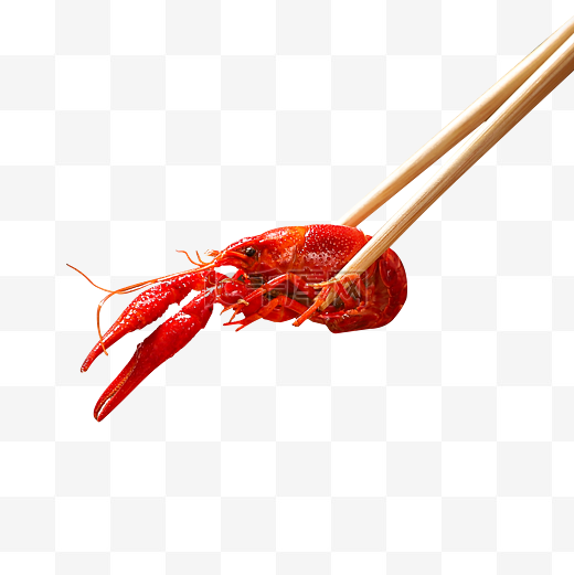 筷子夹龙虾餐饮美食龙虾小龙虾传统美食图片