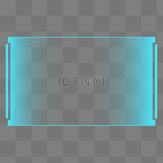蓝色科技炫光电子屏边框图片