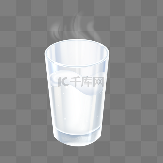 热水热饮温开水玻璃杯图片