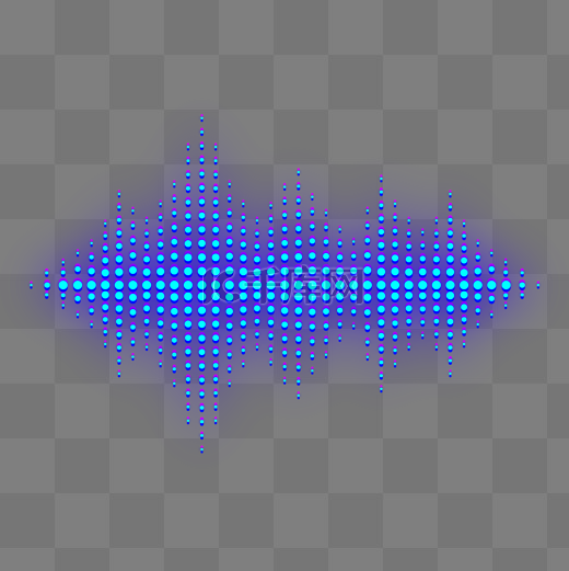 赛博朋克霓虹音量波浪数据分析图片