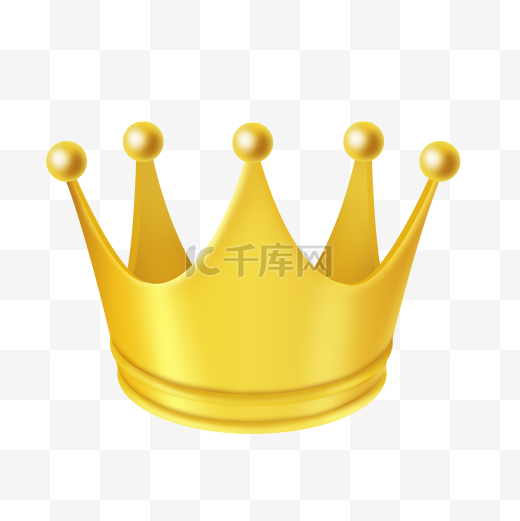 金色立体皇冠王冠图片