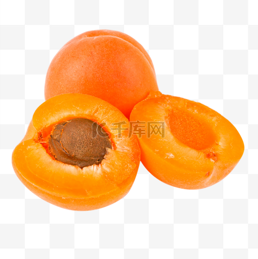 夏天水果黄杏果肉图片