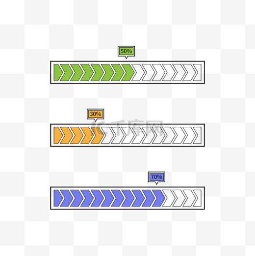 箭头数据加载进度条图片