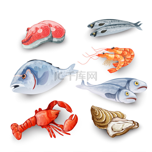 海鲜产品集图片