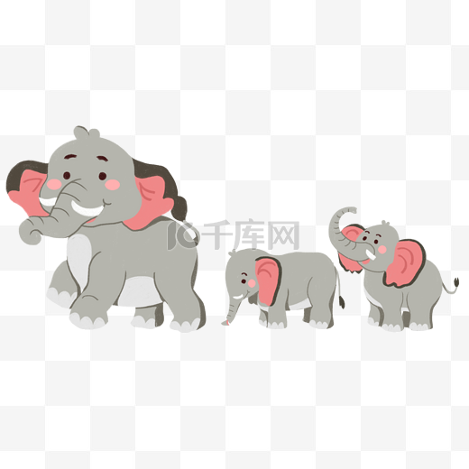 大象灰象动物图片